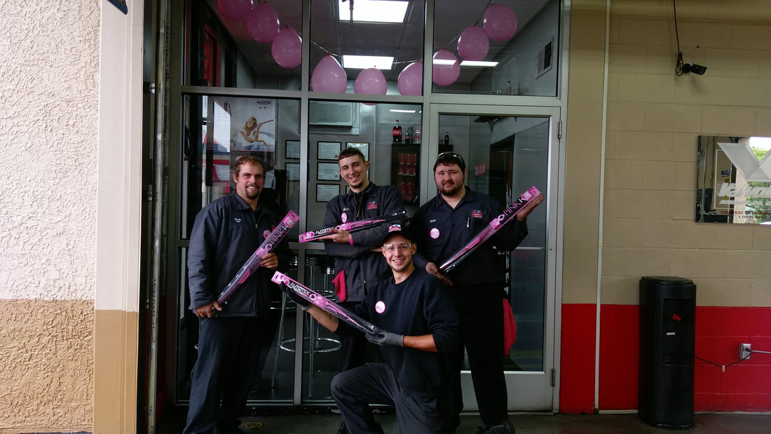 Help #WipeOutBreastCancer with PINK Wipers at Valvoline Instant Oil Change