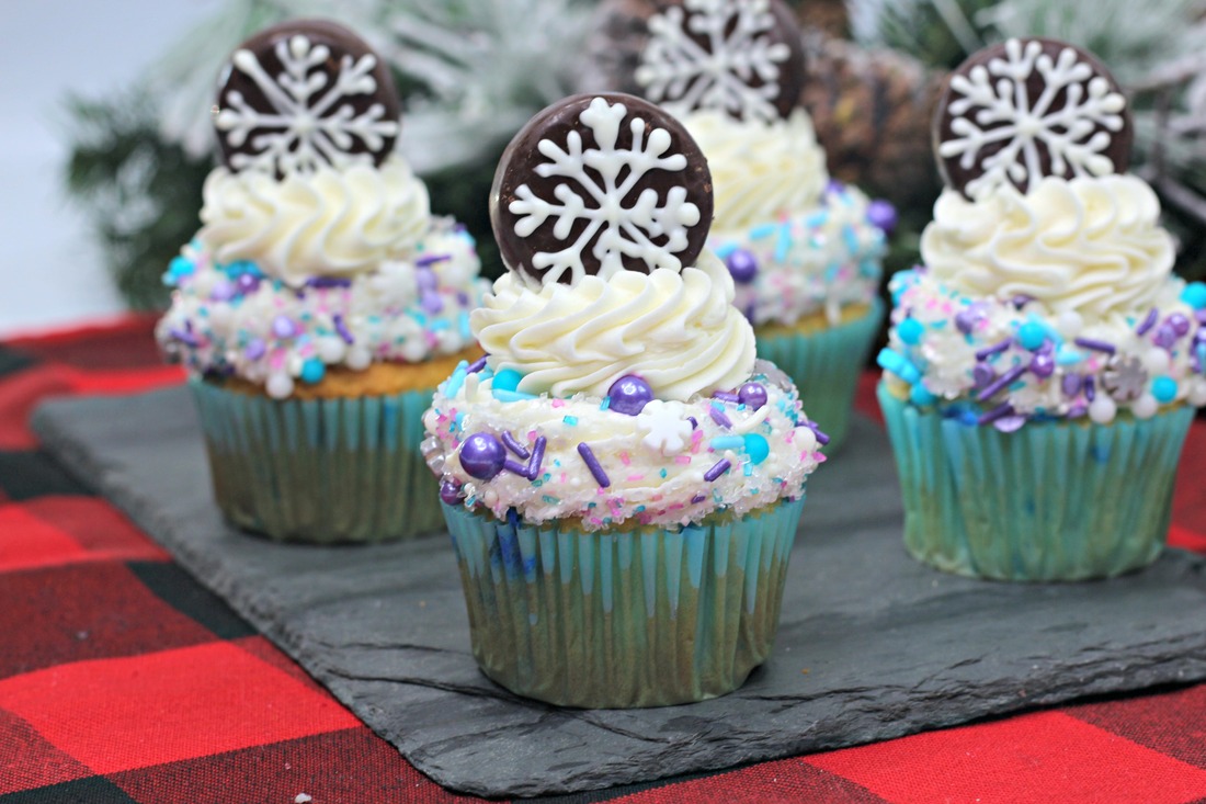 Snowflake Cupcakes