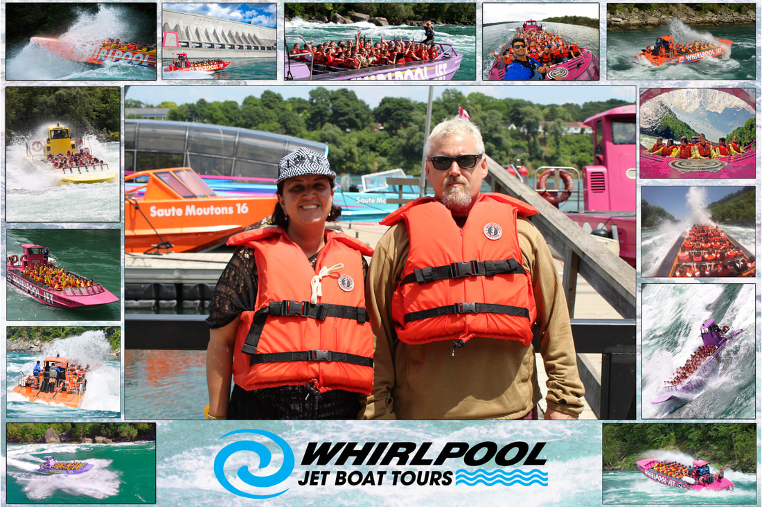 Getting soaking wet at Niagara Falls: Whirlpool Jet Boat Tour