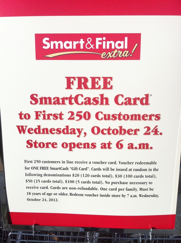 Free SmartCash Cards for first 250 customers