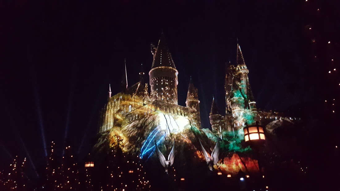 The Nighttime Lights at Hogwarts