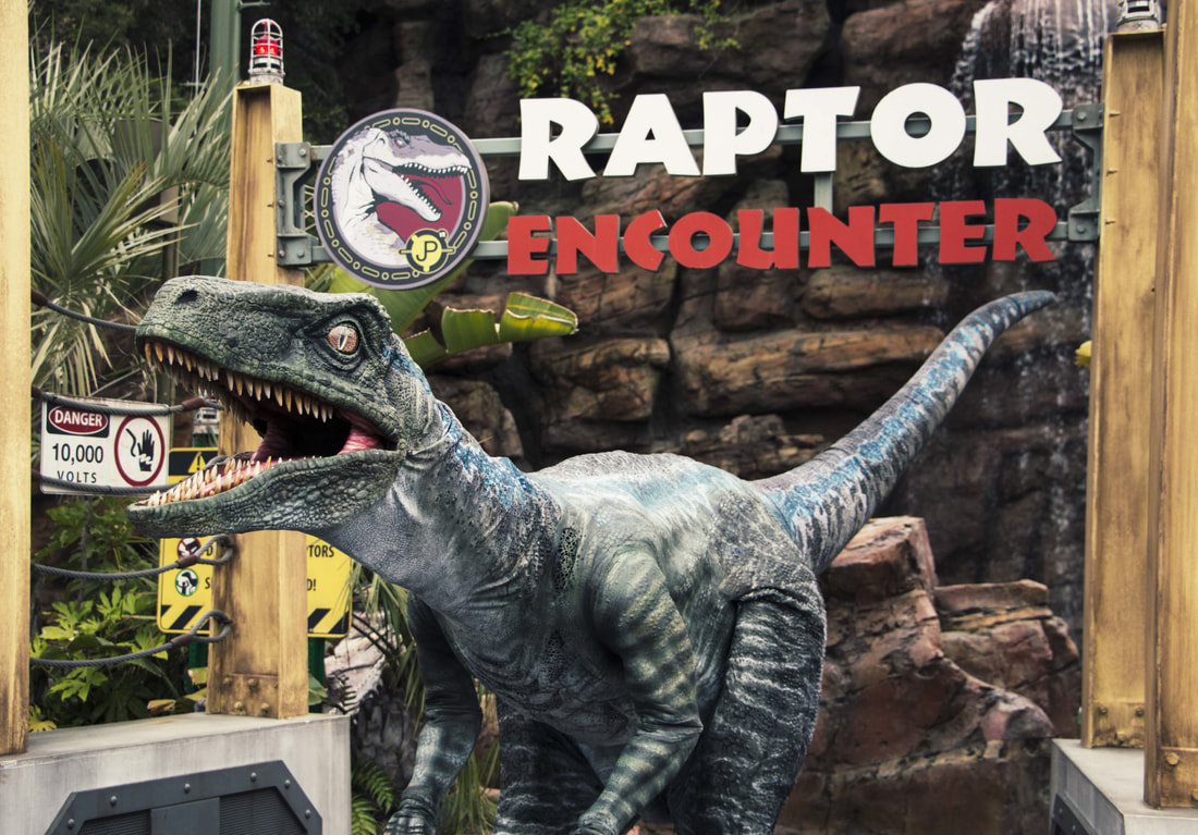 Blue, the Velociraptor from Universal Pictures Debuts at Universal Studios Hollywood as Part of the “Raptor Encounter” Experience