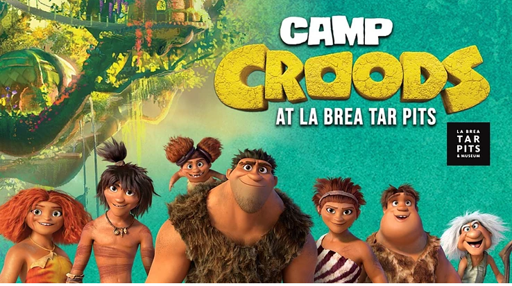 Camp Croods at La Brea Tar Pits to celebrate the Home Release of The Croods: A New Age