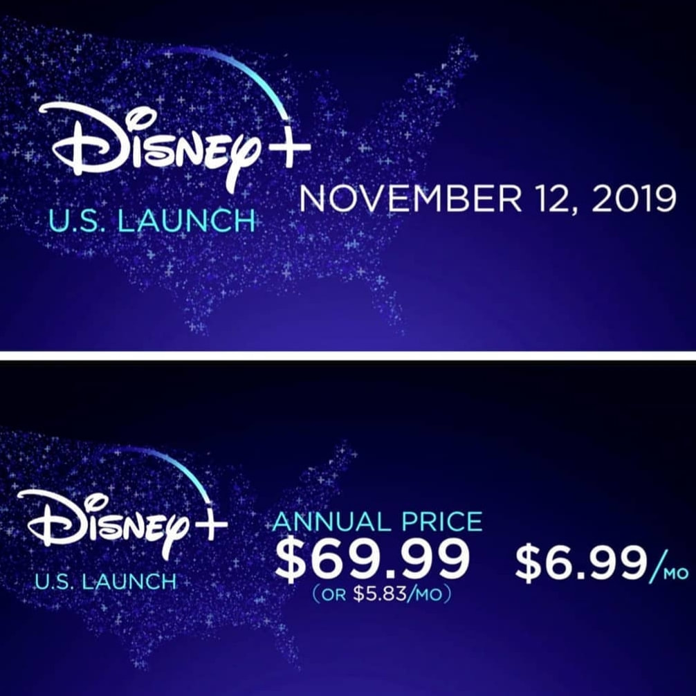 Disney+ will be available November 12, 2019