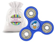Blue Fidget Spinner Donald Duck Plus Bonus Drawstring Carry Case