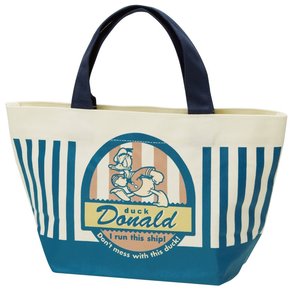 Canvas lunch tote bag Badge collection Donald Duck Disney