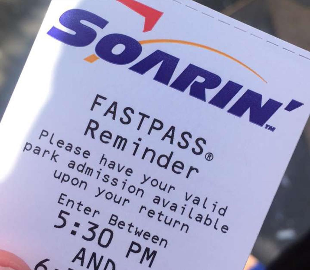 Fast passes Disneyland