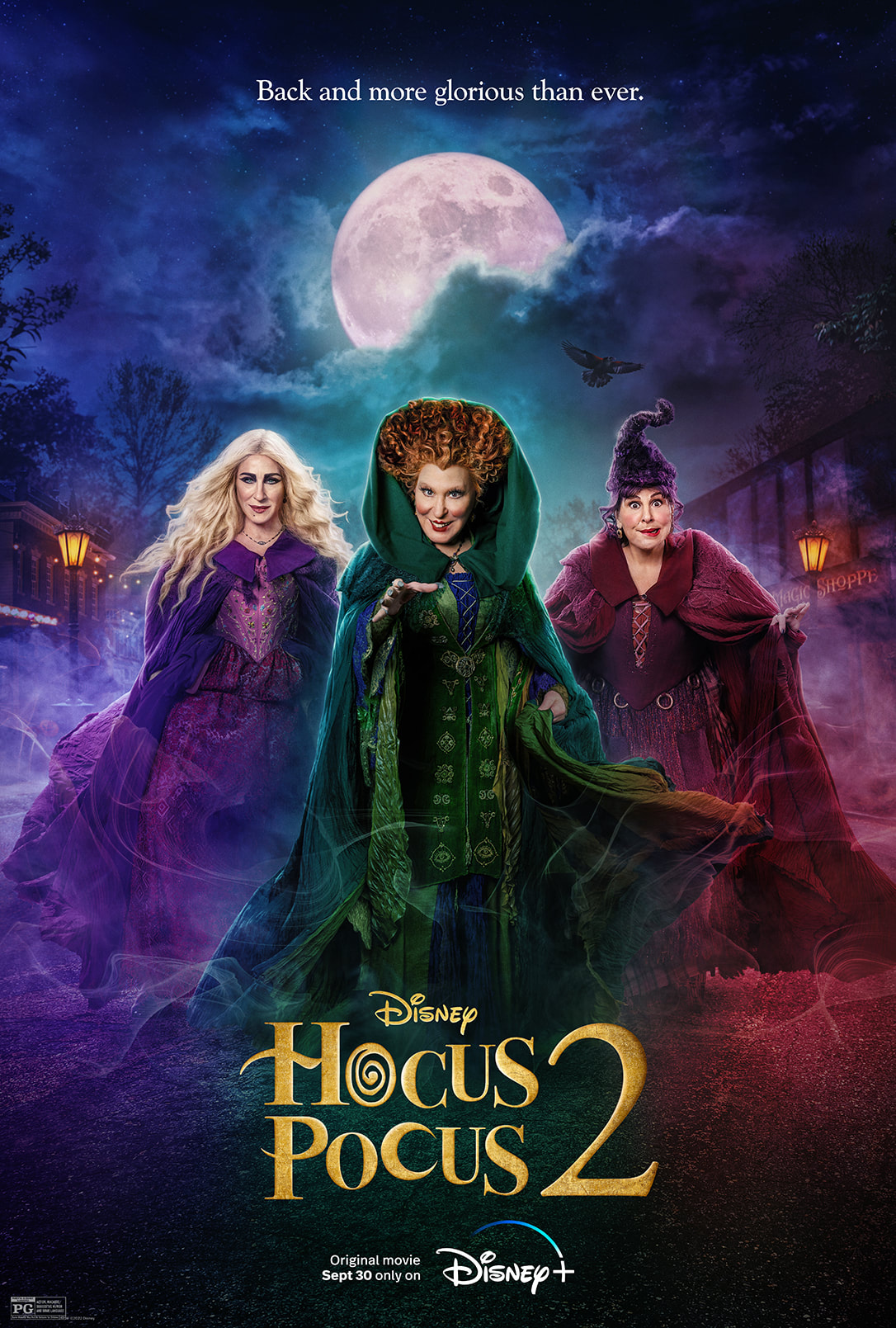 Hocus Pocus 2 streaming on Disney+ September 30th