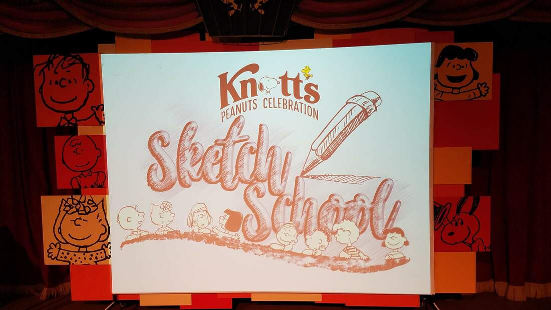 Knott's PEANUTS celebration Sketch School
