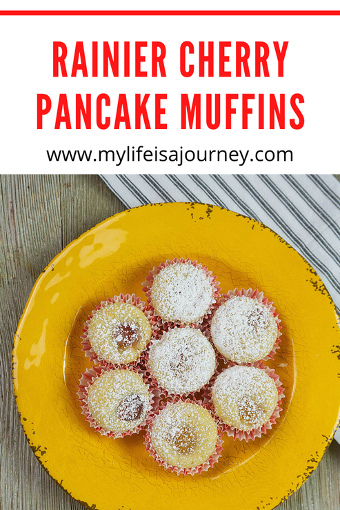 Rainier Cherry Pancake Muffins