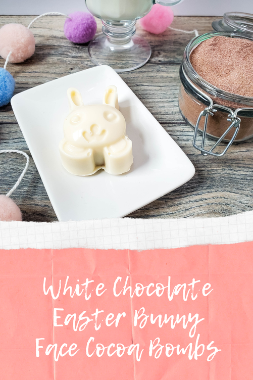 White Chocolate Easter Bunny Face Cocoa Bombs