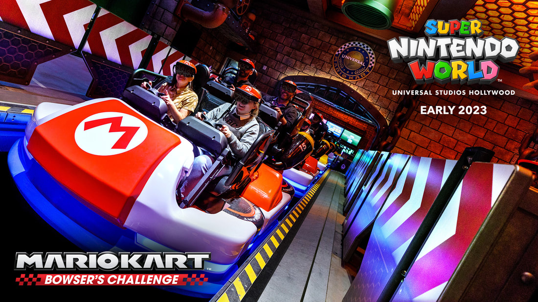 Details of SUPER NINTENDO WORLD’s Signature Ride, “Mario Kart: Bowser’s Challenge” at Universal Studios Hollywood