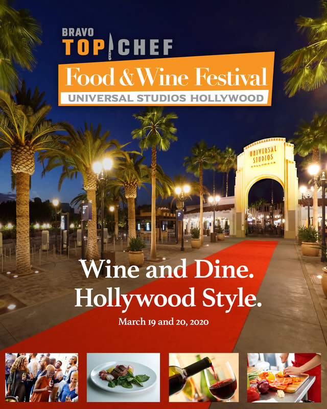 First-Ever Bravo’s Top Chef Food & Wine Festival on March 19-20, 2020 at Universal Studios Hollywood