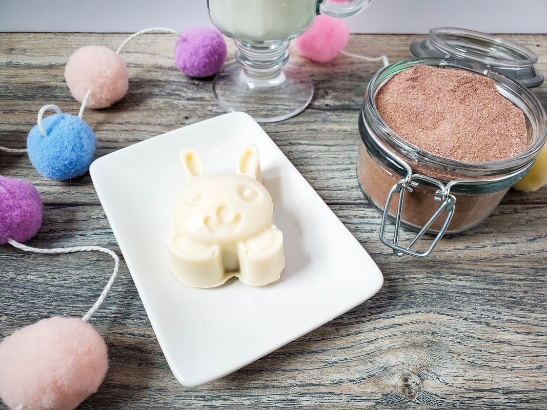 White Chocolate Easter Bunny Face Cocoa Bombs